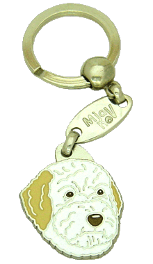LAGOTTO ROMAGNOLO ORANGE WHITE <br> (keyring, engraving included)